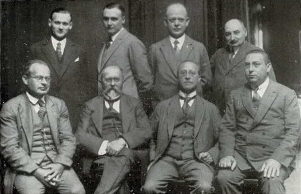 Die Teilnehmer des internationalen Meisterturniers in Hannover, 1926