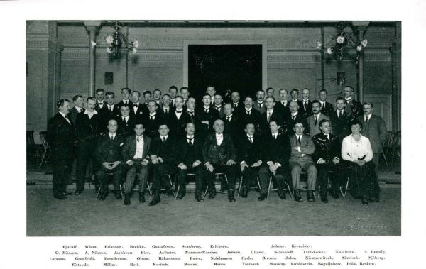 Die Teilnehmer des Internationalen Schachmeisterturnier in Karlsbad, 1911