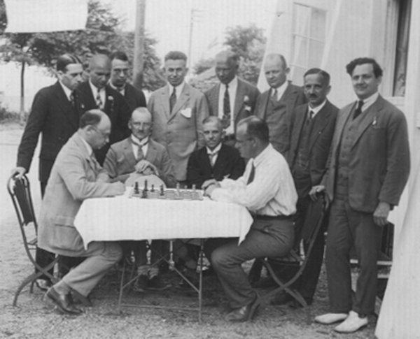 Teilnehmer des internationalen Meisterturniers in Bad Niendorf, 1927